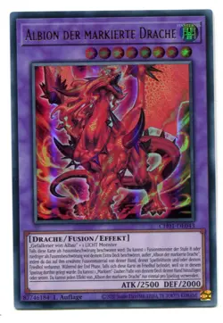 Yu-Gi-Oh! Albion der Markierte Drache Ultra Rare CH01-DE043 - Image 1