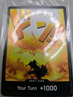 Portgas D Ace One Piece Foil Don Card Promo Devil Fruits Collection Vol 2 sealed - Image 3