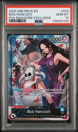 Boa Hancock 038 PSA Magazine Exclusive Promo PSA 10 One Piece TCG English - Image 1