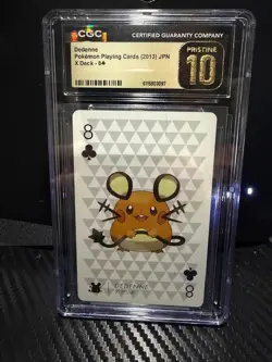 2013 Pokemon JPN Playing Cards Y Deck Dedenne * 8 of Clubs - Image 1