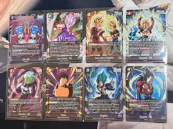Dragon Ball Fusion World Dual Evolution Super Rare Lot 8 Cards All NM! - Image 1