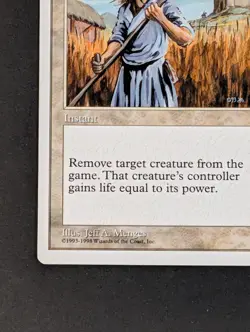 MTG Card - 1x Swords to Plowshares - Anthologies - Played MP Vintage Magic 1998 - Image 3