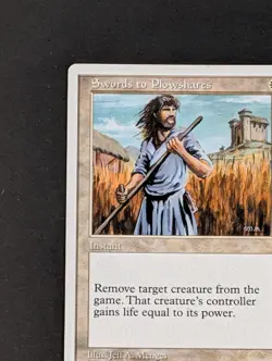 MTG Card - 1x Swords to Plowshares - Anthologies - Played MP Vintage Magic 1998 - Image 5