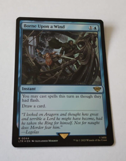 MtG Borne Upon a Wind (LTR-0044) Rare Foil English MINT - Image 1