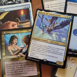 Custom Commander MTG Deck Magic = **Kastral BIRDS** Flying Fun Brackett 1 Stamp - Image 1