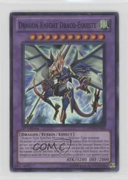 Dragon Knight Draco-Equiste 1st Ed. YuGiOh Yusei Fudo 3 Duelist Pack #DP10-EN016 - Image 1