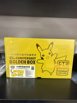 NEW PTCG Pokemon Chinese Sword & Shield 25th Anniversary Golden Box Sealed - Image 2
