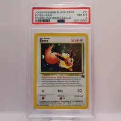 Pokemon TCG - Promo Black Star 11 Eevee-Holo Pokemon League - PSA 8 NM/MT - Image 2