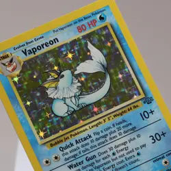 Pokemon TCG - Vaporeon 12/64 Jungle Holo Rare WOTC 1999 - EXC - Image 1