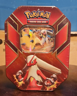 Pokemon TCG 2015 Hoenn Power Blaziken EX Tin Factory Sealed - Image 1