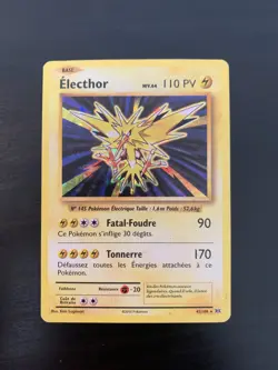 Carte Pokemon : Electhor 42/108 Holo XY Evolutions Francaise - Image 1