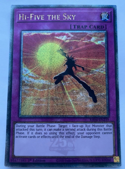 Hi-Five the Sky Yu-Gi-Oh! RA04-EN239 1st Quarter Century Secret Rare - Image 1