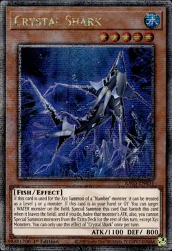Crystal Shark Yu-Gi-Oh! RA03-EN031 1st Quarter Century Secret Rare - Image 1