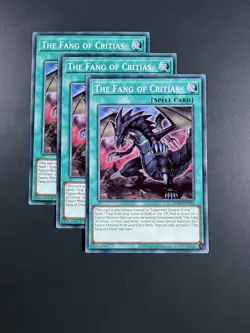 Yugioh - The Fang Of Critias X3 Playset - Common - LEDD - Mixed Sets & Editons - Image 1