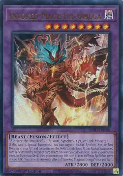 Yugioh! Invoked Magistus Omega - BPRO-EN100 - Ultra Rare - 1st Edition Near Mint - Image 1
