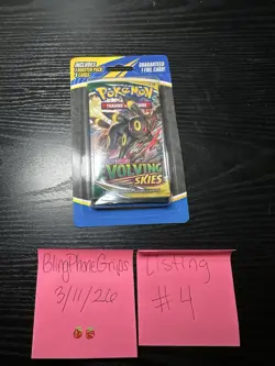 1 NEW SEALED EVOLVING SKIES UMBREON BLISTER PACK POKEMON TCG 1 BOOSTER 5 CARDS - Image 2