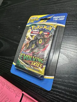 1 NEW SEALED EVOLVING SKIES UMBREON BLISTER PACK POKEMON TCG 1 BOOSTER 5 CARDS - Image 4