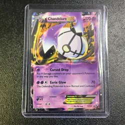 Pokemon Card: Chandelure EX 77/113 Legendary Treasures Set Ultra Rare! - Image 1