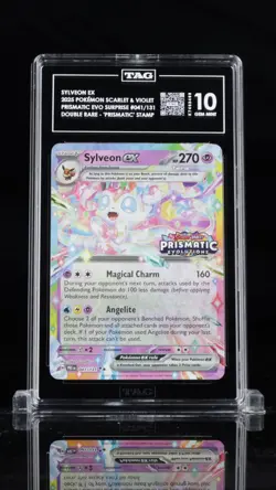 TAG 10 GEM MT Sylveon ex - (Prismatic Evolutions Stamp) 041/131 - Pokemon Card - Image 1