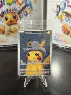 Pokemon TCG: Van Gogh Pikachu with Grey Felt Hat SVP 085 Promo Card - New Sealed - Image 1