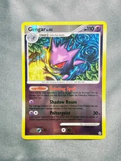 Pokemon Gengar Reverse Holo Card 18/100 LV 43 18/100 LV.43 2008 Stormfront NM - Image 1