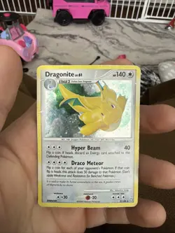 Dragonite LV 61 2/146 Legends Awakened Holo Rare Holo Pokemon TCG DMG Swirl 🌀🌀 - Image 3