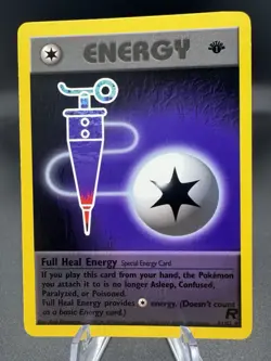 Pokemon TCG Full Heal Energy 81/82 1st Edition Team Rocket Uncommon LP - Image 1