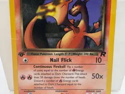 Pokemon Dark Charizard TCG 21/82 Non-Holo Rare 1st Edition - Image 3