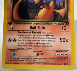 Pokemon Dark Charizard TCG 21/82 Non-Holo Rare 1st Edition - Image 4