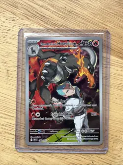 Team Rocket's Houndoom 191/182 Illustration Rare - Pokemon Destined Rivals- NM - Image 1