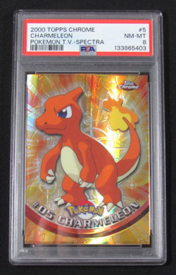 2000 Topps Chrome Pokemon T.V. #5 SPECTRA CHARMELEON PSA 8 NM-MT - Image 1