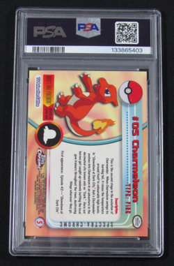 2000 Topps Chrome Pokemon T.V. #5 SPECTRA CHARMELEON PSA 8 NM-MT - Image 2