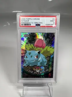 Pokemon Topps Chrome Spectra Ivysaur PSA 9 Mint - Image 1