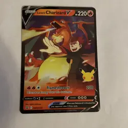 Lance's Charizard V SWSH133 Promo SWSH Black Star Pokemon LP - Image 1