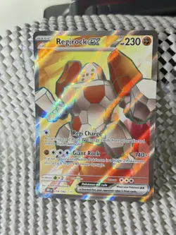 Regirock ex 214/182 Full Art Holo Pokemon Destined Rivals English Near Mint - Image 3