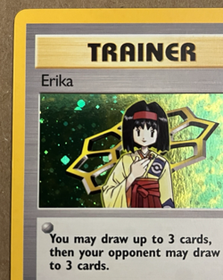 Erika Gym Heroes Unlimited Holo Rare 16/132 Pokemon TCG Never Played Light Play - Image 5