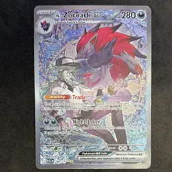 Pokemon TCG N's Zoroark ex SIR Ascended Hero’s Holo Special Illustration Rare - Image 1