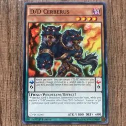 Yu-Gi-Oh! D/D Cerberus (SDPD-EN007) 1st Edition Common 3 AVAILABLE LP/NM - Image 1