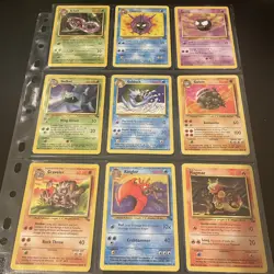⭐Vintage Pokemon Fossil Set Complete Common+Uncommon Cards ⭐ - Image 1