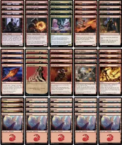 PAUPER Madness Mono R Burn - NM - 60 Card Deck - Top Deck - Paupergeddon 2025 - Image 1