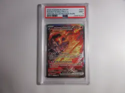 PSA 9 Rocket's Moltres Special Illustration Rare Destined Rivals Pokemon Card - Image 1