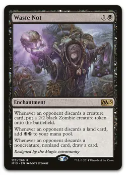 Waste Not #122 (NM) Magic 2015 M15 Magic MTG - Image 1