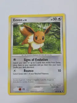 Eevee Rising Rivals Pokemon TCG 59/111 Platinum Common NM - Image 1