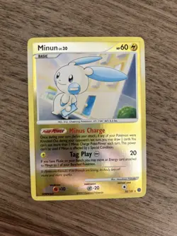 Minun 32/132 Reverse Holo Secret Wonders - Pokemon Card - Image 1