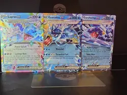 Pokemon TCG Water Type EX 3 Card Lot, Double Rares (TERA) - Image 1