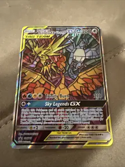 Moltres Zapdos Articuno GX Hidden Fates Pokemon Black Star Promo SM210 B - Image 1