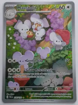 Pokemon TCG Maushold 226/193 Paldea Evolved Illustration Rare Full Art Holo Eng… - Image 1