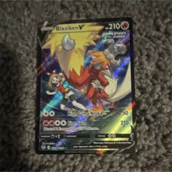 Pokemon Blaziken V TG14/TG30 Holo Silver Tempest Rapid Strike 210 HP Ultra Rare - Image 1