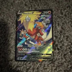 Pokemon Blaziken V TG14/TG30 Holo Silver Tempest Rapid Strike 210 HP Ultra Rare - Image 2