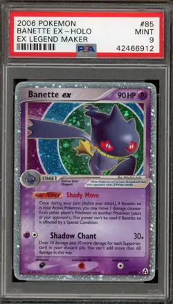 Pokemon Banette ex EX Legend Maker Holo Ultra Rare #85 PSA 9 Mint - Image 1